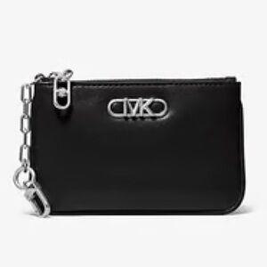 Michael Kors Parker Small Leather Zip Card Case - EUC
